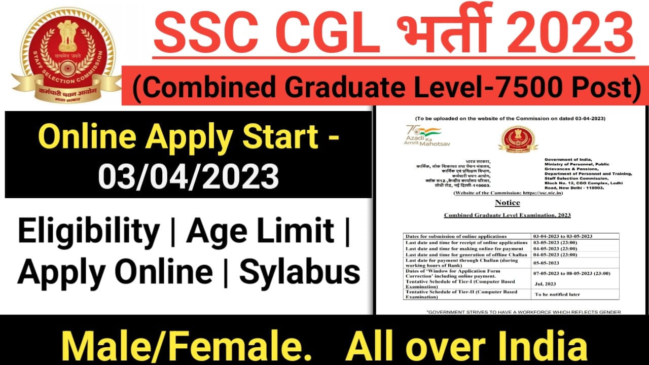 SSC CGL Recruitment 2023