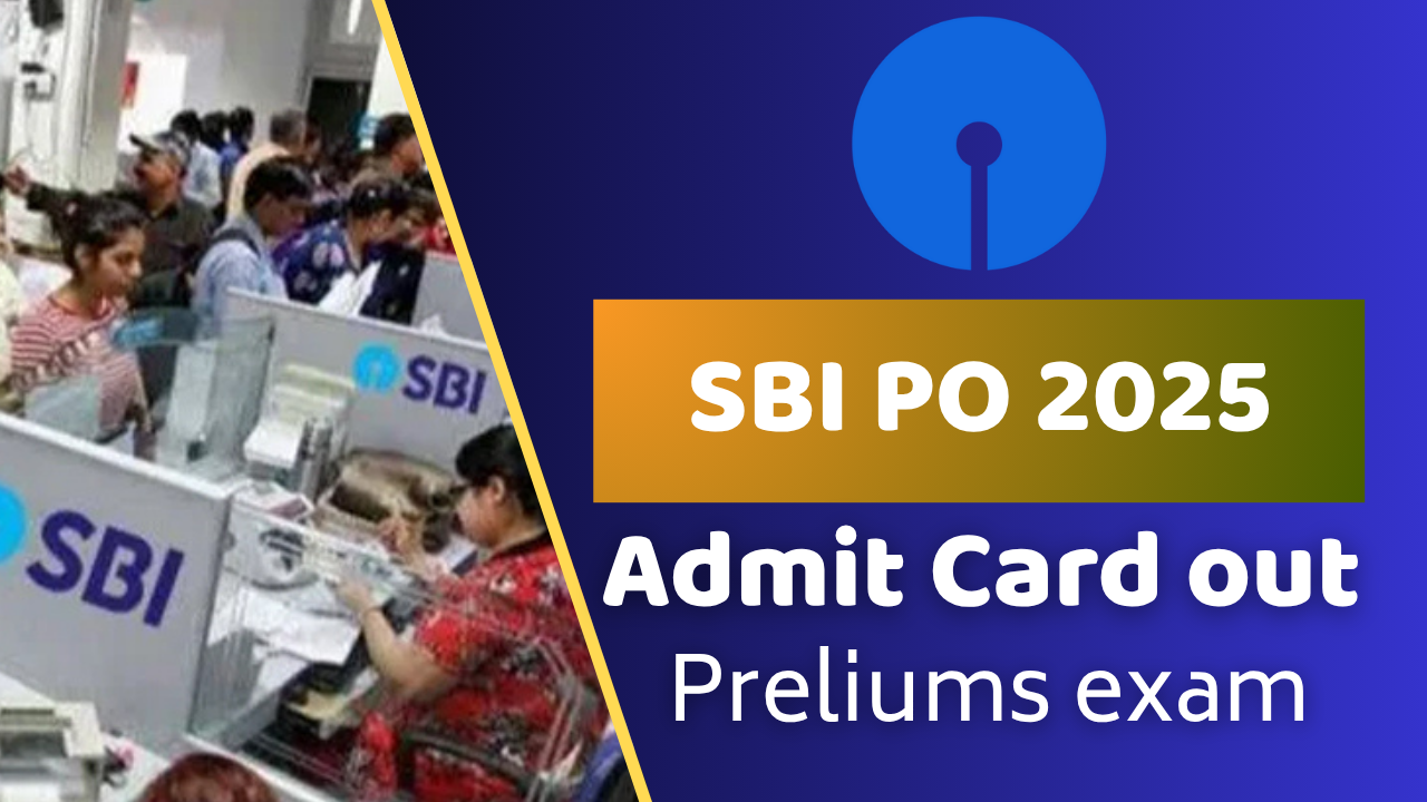 sbi po admit card 2025